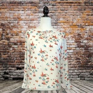 Lovely Sheer Bird Patterned Top